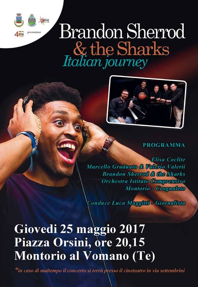 Musica. Brandon Sherrod & The Sharks giovedì primo concerto live a Montorio al Vomano