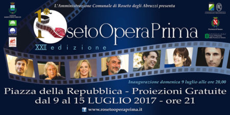 Apre domani la XXII edizione del Festival del Cinema “Roseto Opera Prima”. Il programma dettagliato